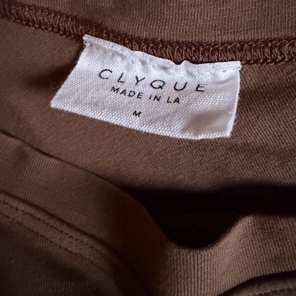Clyque One Shoulder Long Sleeve Bodysuit in Chocolate Brown Everyday Basic - Picture 10 of 10